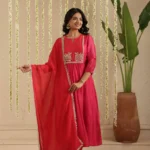 Rani and Red Double Boota Suit Set