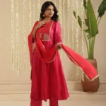 Rani and Red Double Boota Suit Set