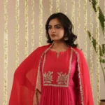 Rani and Red Double Boota Suit Set