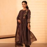 Gulabik Firdaus Suit Set - Coke