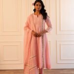 Gulabik Mithila Suit Set - Powder Pink