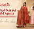 anarkali suit set with dupatta