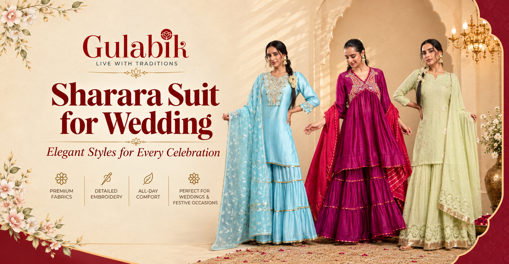 sharara suit for wedding